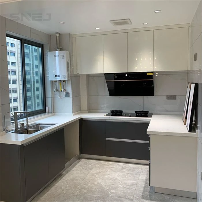 Custom U-Shaped Melamine Cabinets
